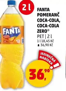 Penny Market Fanta pomeranč coca-cola, coca-cola zero nabídka