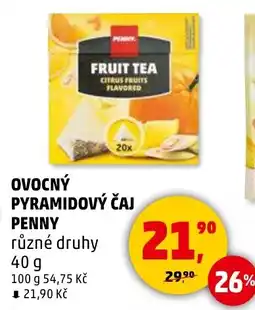 Penny Market Ovocný pyramidový čaj penny nabídka