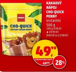 Penny Market Kakaový nápoj cho-quick penny instantní nabídka