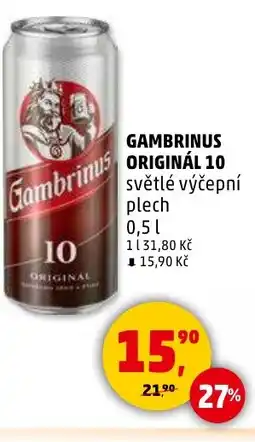 Penny Market Gambrinus original 10 nabídka
