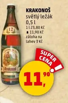 Penny Market KRAKONOŠ světlý ležák nabídka