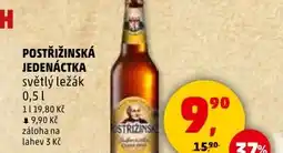 Penny Market Postřižinská jedenáctka světlý ležák nabídka