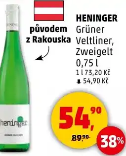 Penny Market HENINGER původem Grüner Veltliner, Zweigelt nabídka