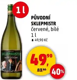 Penny Market Původní sklepmistr červené, bílé nabídka