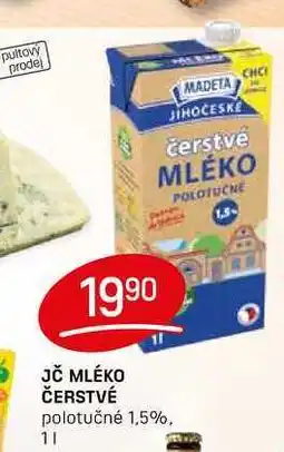 Flop JČ MLÉKO ČERSTVÉ polotučné 1,5%, 1l nabídka