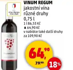 Penny Market Vinum regum jakostní vína nabídka