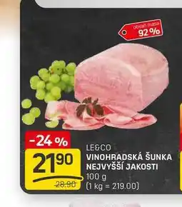 Flop VINOHRADSKÁ ŠUNKA NEJVYŠŠÍ JAKOSTI 100 g nabídka