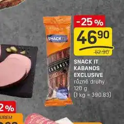 Flop SNACK IT KABANOS EXCLUSIVE různé druhy 120 g nabídka