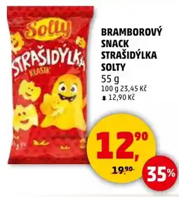 Penny Market Bramborový snack strašidýlka solty nabídka
