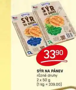 Flop SÝR NA PÁNEV různé druhy 2 x 50 g nabídka
