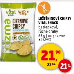 Penny Market Luštěninové chipsy vital snack nabídka