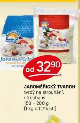 Flop JAROMĚŘICKÝ TVAROH tvrdý na strouhání, strouhaný 150 - 200 g nabídka