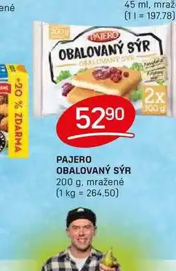 Flop PAJERO OBALOVANÝ SÝR 200 g, mražené nabídka