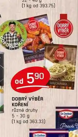 Flop DOBRÝ VÝBĚR KOŘENÍ různé druhy 5-30 g nabídka