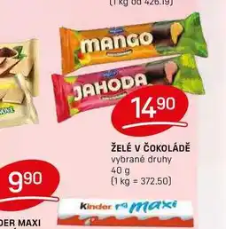 Flop ŽELÉ V ČOKOLÁDĚ vybrané druhy 40 g nabídka