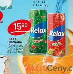 Flop RELAX LIMONÁDA různé druhy 0,33l, plech nabídka