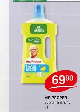 Flop MR.PROPER vybrané druhy 1l nabídka