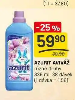 Flop AZURIT AVIVÁŽ azurit různé druhy 836 ml, 38 dávek nabídka