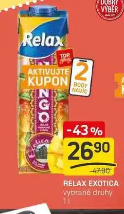 Flop RELAX EXOTICA vybrané druhy 11 nabídka