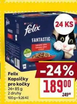 Billa Felix Kapsičky pro kočky 24× 85 g nabídka