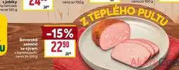 Billa Bavorská sekaná se sýrem z teplého pultu cena za 100g nabídka