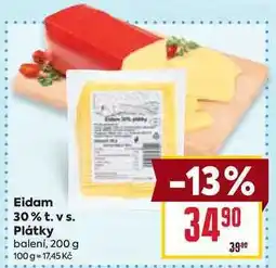 Billa Eidam 30% t. vs. Plátky balení, 200 g nabídka