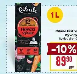 Billa Cibule bistro Vývary 1l nabídka