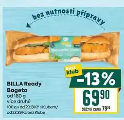Billa BILLA Ready Bageta od 180 g nabídka