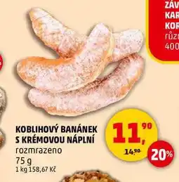 Penny Market KOBLIHOVÝ BANÁNEK S KRÉMOVOU NÁPLNÍ, 75 g nabídka