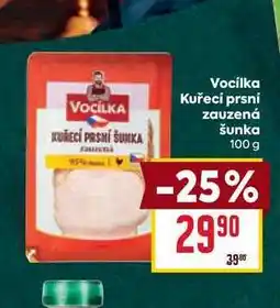 Billa Vocilka Kuřecí prsní zauzená šunka 100 g nabídka