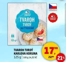 Penny Market TVAROH TVRDÝ KARLOVA KORUNA, 125 g nabídka