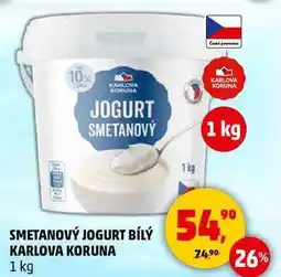 Penny Market SMETANOVÝ JOGURT BÍLÝ KARLOVA KORUNA, 1 kg nabídka