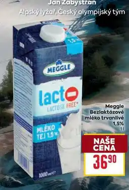 Billa Meggle Bezlaktózové mléko trvanlivé 1,5% 1l nabídka