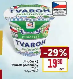 Billa Jihočeský Tvaroh polotučný 250 g nabídka