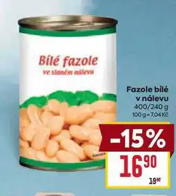 Billa Fazole bílé v nálevu 400/240 g nabídka