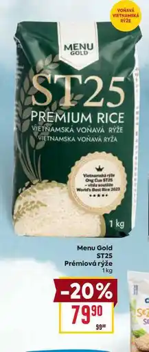 Billa Menu Gold ST25 Prémiová rýže 1kg nabídka