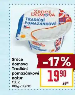 Billa Srdce domova Tradiční pomazánkové natur 150 g nabídka