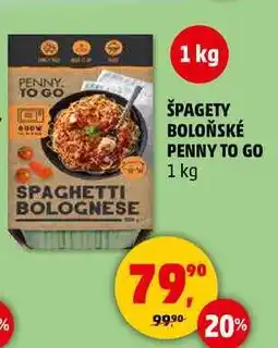 Penny Market ŠPAGETY BOLOŇSKÉ PENNY TO GO, 1 kg nabídka