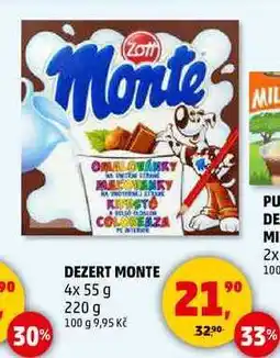 Penny Market DEZERT MONTE, 4x 55 g nabídka