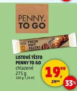 Penny Market LISTOVÉ TĚSTO PENNY TO GO chlazené, 275 g nabídka