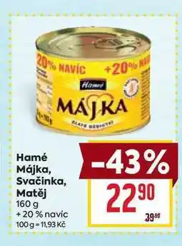 Billa Hamé Májka,Svačinka, Matěj 160 g nabídka