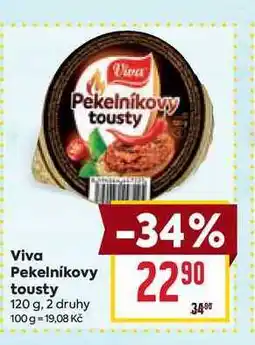 Billa Viva Pekelníkovy tousty 120 g nabídka