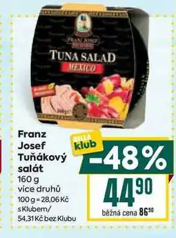 Billa Franz Josef Tuňákový salát 160g nabídka