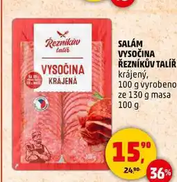 Penny Market SALÁM VYSOČINA ŘEZNÍKŮV TALÍŘ krájený, 100 g nabídka