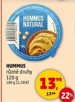 Penny Market HUMMUS různé druhy, 120 g nabídka