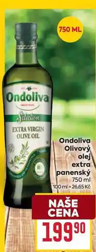 Billa Ondoliva Olivový olej extra panenský 750 ml nabídka