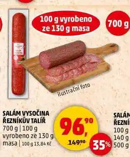 Penny Market SALÁM VYSOČINA ŘEZNÍKŮV TALÍŘ, 700 g nabídka