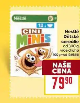 Billa Nestlé Dětské cereálie od 300 g nabídka