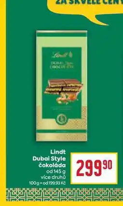 Billa Lindt Dubai Style čokoláda od 145 g nabídka