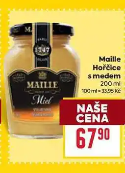 Billa Maille Hořčice s medem 200 ml nabídka